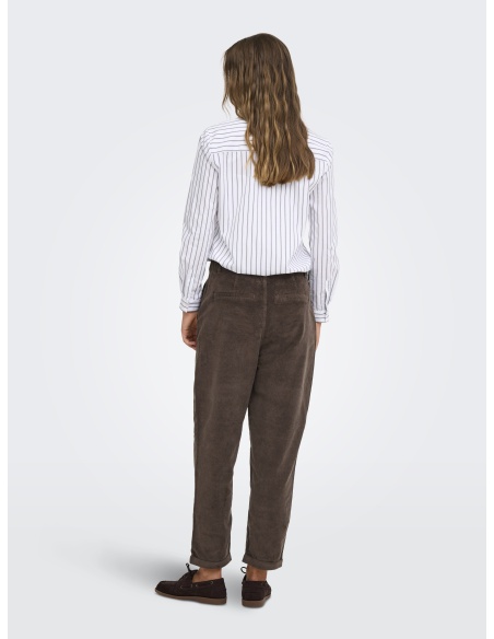 Pantalon velours Chocolate Brown ONLFLORA Longueur 32 ONLY - 2 | DOWN
